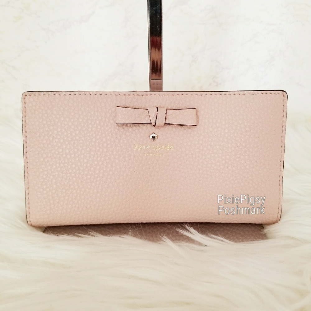 NWT Kate Spade Pershing Street Stacy Bow Wallet - Picture 1 of 6